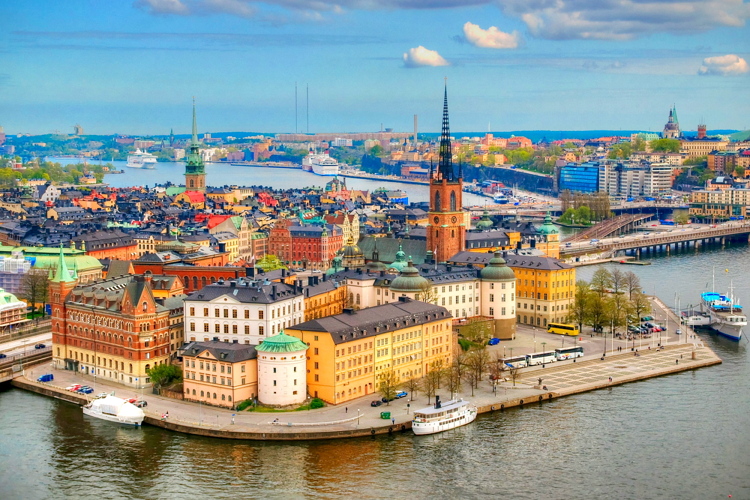 Vistas hacia Gamla Stan, la zona vieja