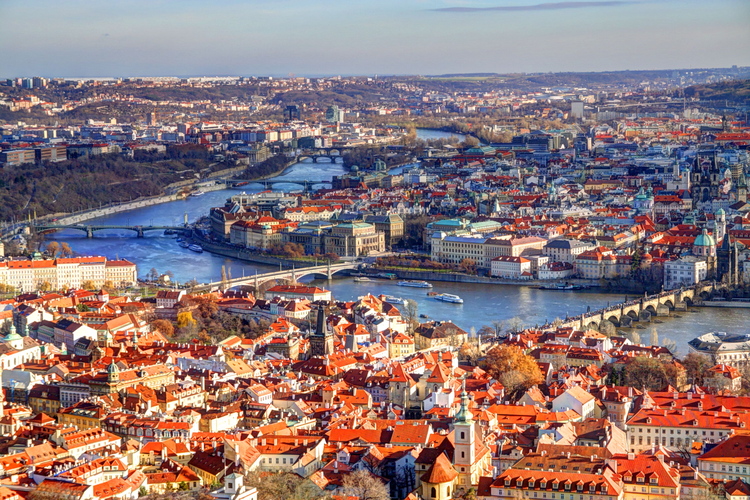 Vistas desde la torre de la colina de Petřín