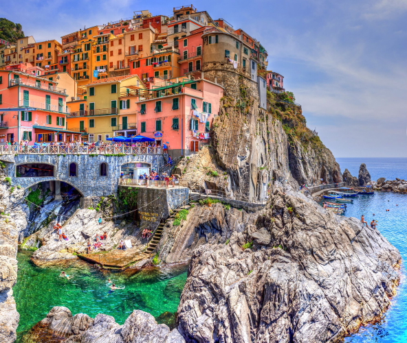 Puerto de Manarola, Cinque Terre, Italia