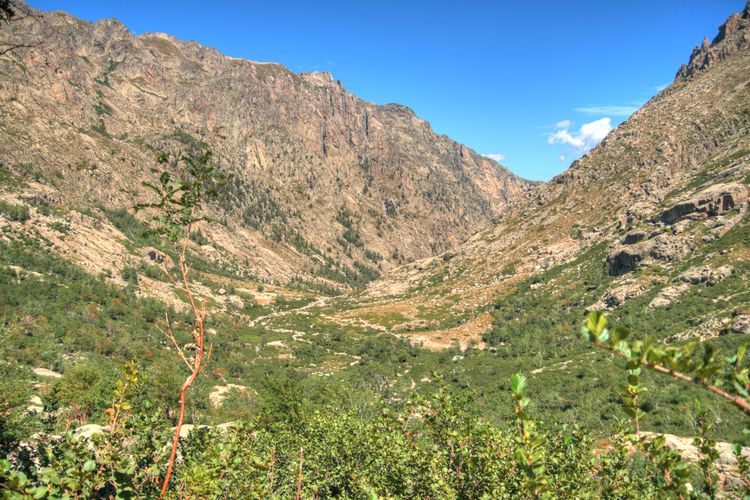 Valle de la Restonica, Córcega, Francia