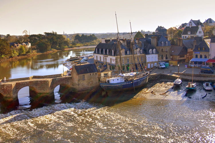 Puerto de Saint Goustan, Auray, Bretaña, Francia
