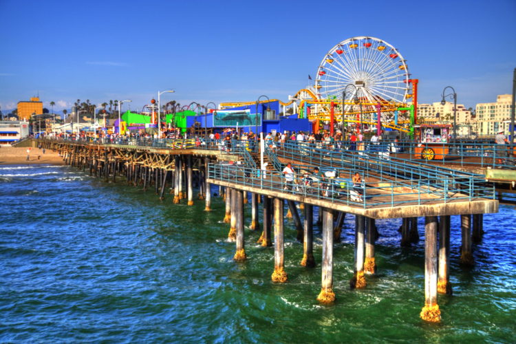 Muelle de Santa Mónica, California, USA