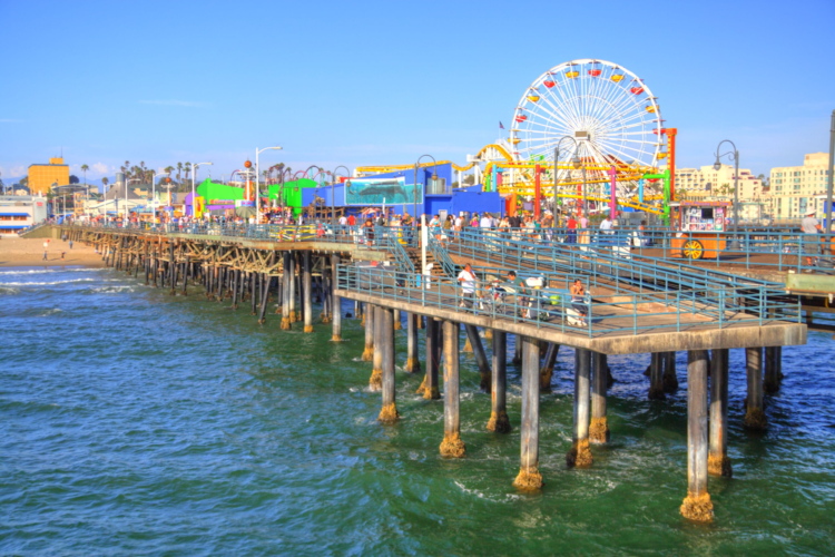 Muelle de Santa Mónica, Los Angeles, California, USA