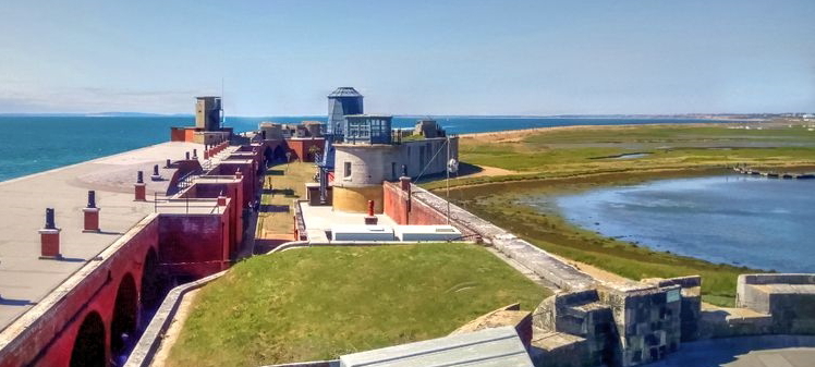 Hurst Castle en Hamphire, Inglaterra