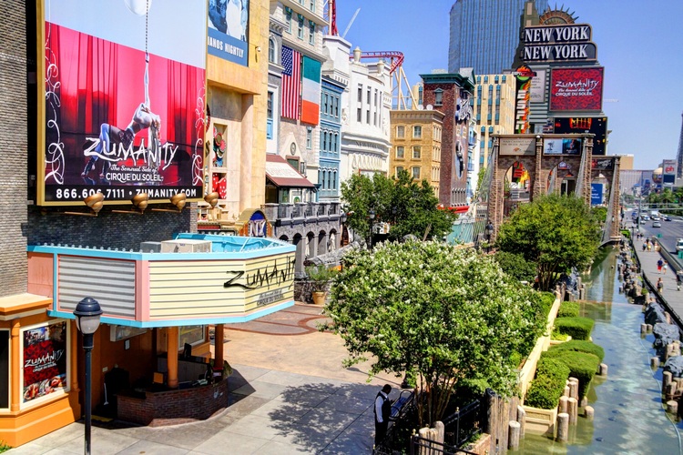 Inicio del Strip en Las Vegas, USA, Estados Unidos