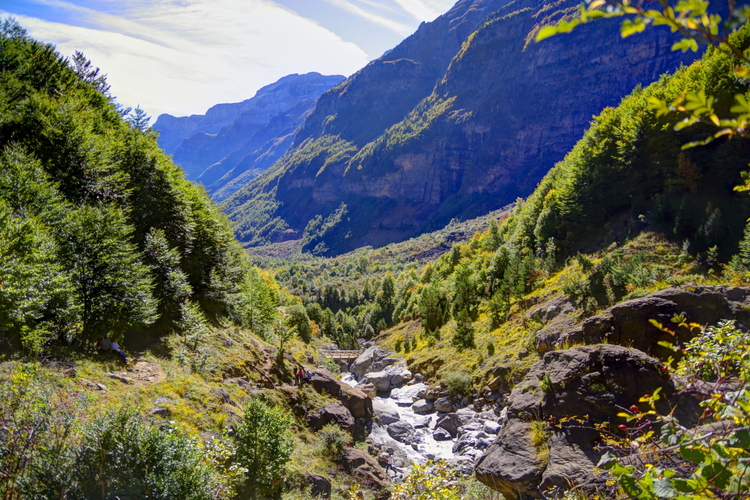 Comienzo de la subida al Balcón de Pineta