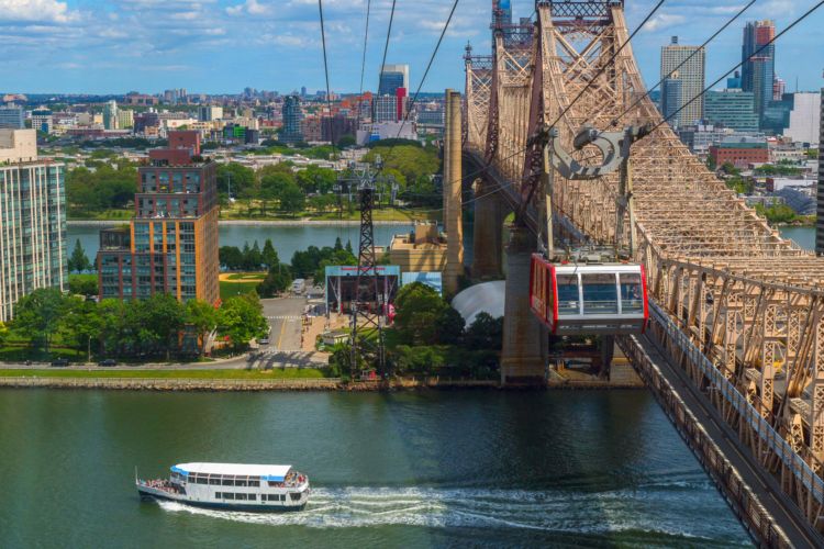 Teleférico de la isla Roosevelt, USA, Nueva York, Estados Unidos