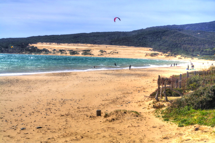 Vista de playa y duna de Valdevaqueros, Cádiz, Tarifa