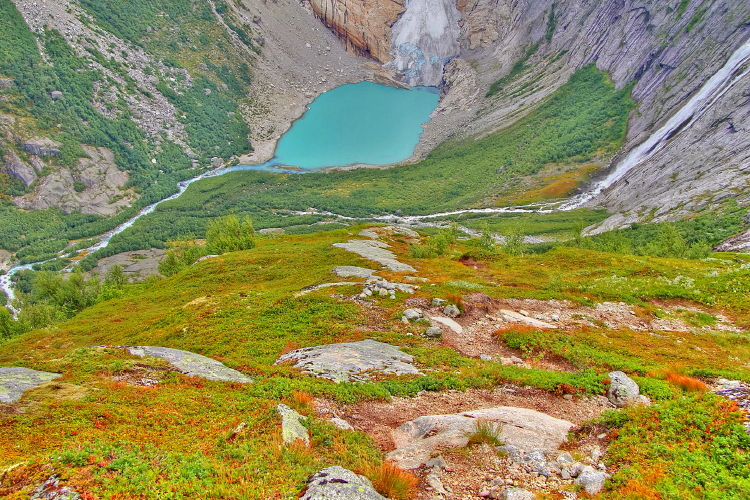 Briksdalsbreen, Noruega, Kattanakken, Sogn og Fjordane