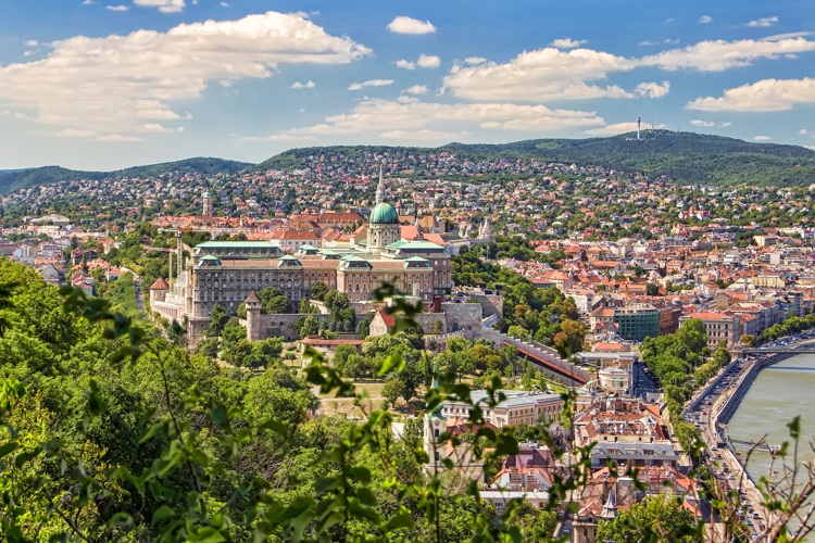 Vistas hacia el castillo, Hungría, Budapest