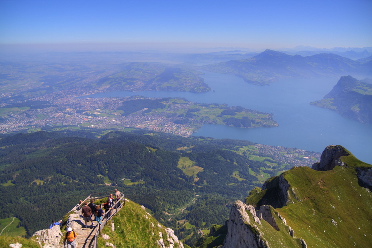 Vistas desde uno de los miradores del Pilatus