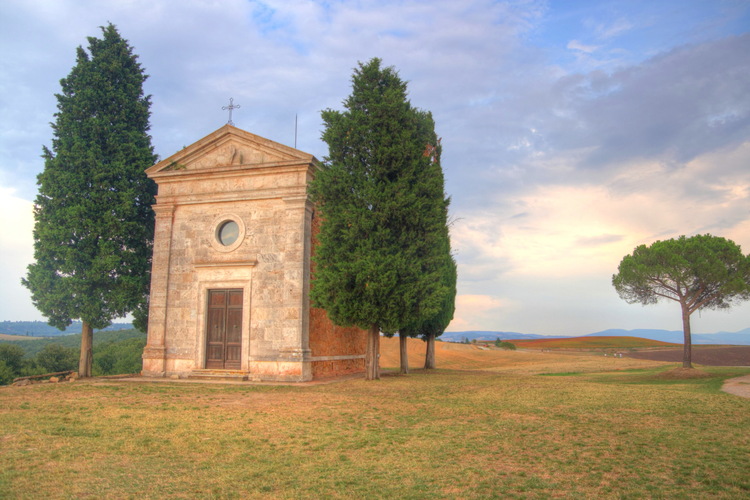 Capilla de Vitaleta, Toscana, Italia