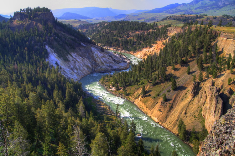 Vistas de The Narrows desde Calcite Springs