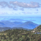 Vistas desde la parte alta del sendero