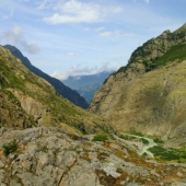 Valle por el que discurre el sendero