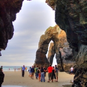 Arcos en Las Catedrales, Lugo, Ribadeo, Galicia