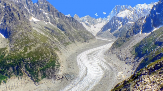 Mer de Glace, el mayor glaciar francés