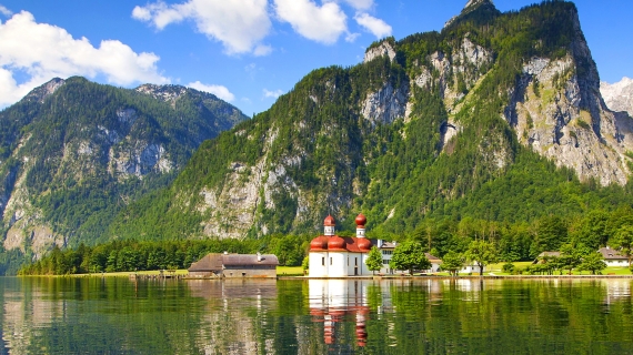 Berchtesgaden, Alpes, Baviera, Alemania, Parque Nacional, San Bartolomé