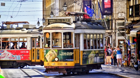 Tranvías en Lisboa, Portugal