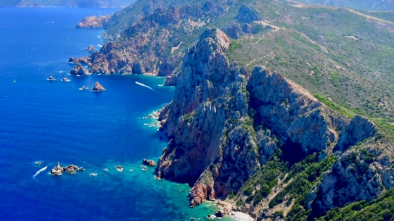 Capo Rosso, Córcega, Francia, islas