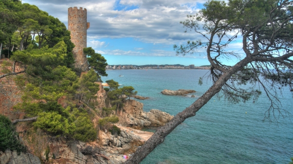 Torre Colomina, Playa de Aro, San Antonio de Calonge, Costa Brava, Camino de Ronda, Gerona