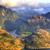 Fiordos de Noruega, vistas desde Preikestolen, Lysefjord