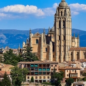 Panorama de Salamanca con su catedral, Castilla y León